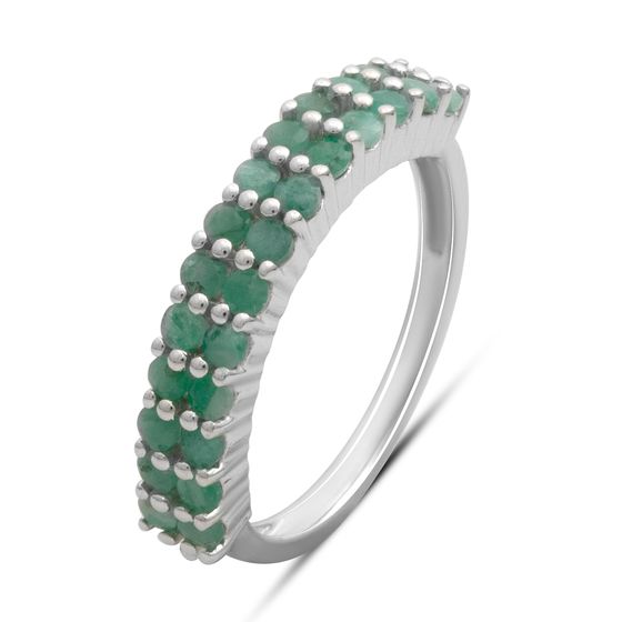 Серебряное кольцо с изумрудом