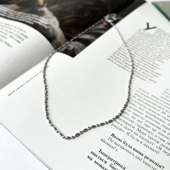 Серебряная цепочка без камней