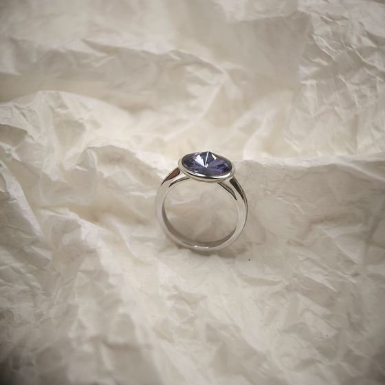 Серебряное кольцо с фианитами