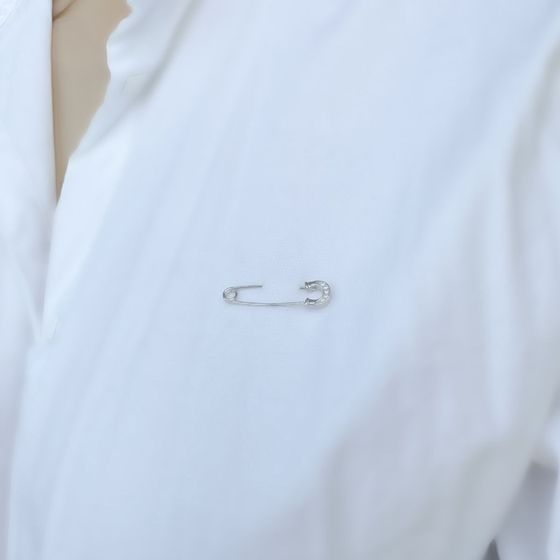 Серебряная подвеска с фианитами