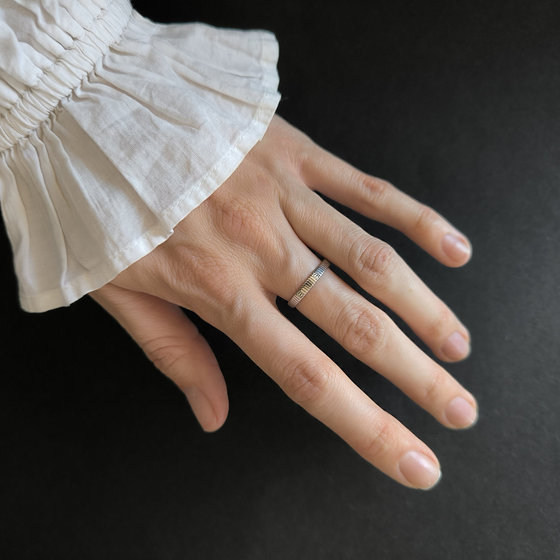 Серебряное кольцо без камней