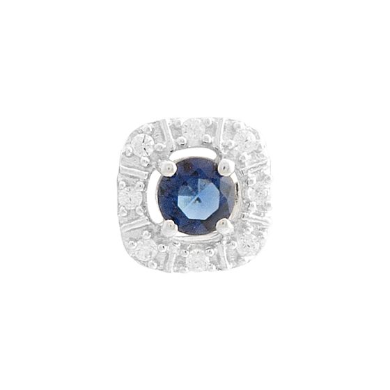 Серебряная подвеска с сапфиром nano 0.312ct