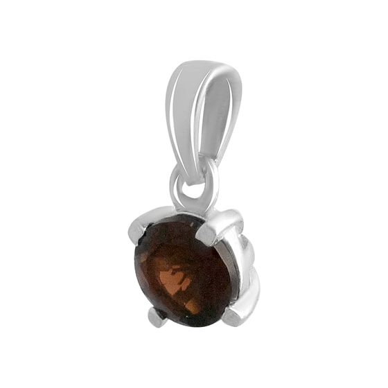 Серебряная подвеска с гранатом 0.625ct