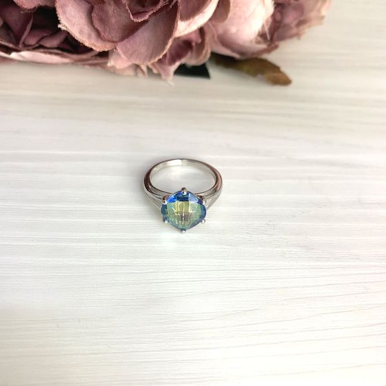 Серебряное кольцо с мистик топазом 2.968ct