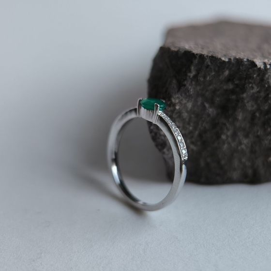 Серебряное кольцо с агатом 0.628ct