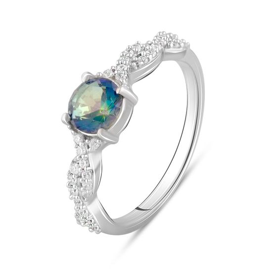 Серебряное кольцо с мистик топазом 0.985ct
