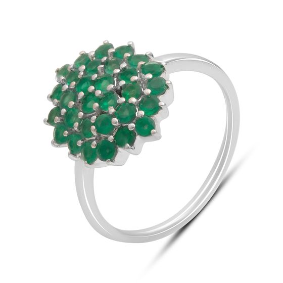 Серебряное кольцо с агатом 0.9ct