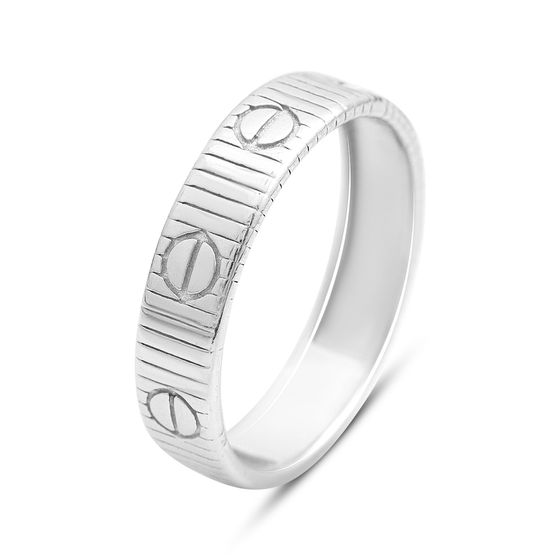 Серебряное кольцо без камней