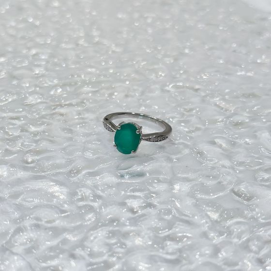Серебряное кольцо с агатом 2.24ct