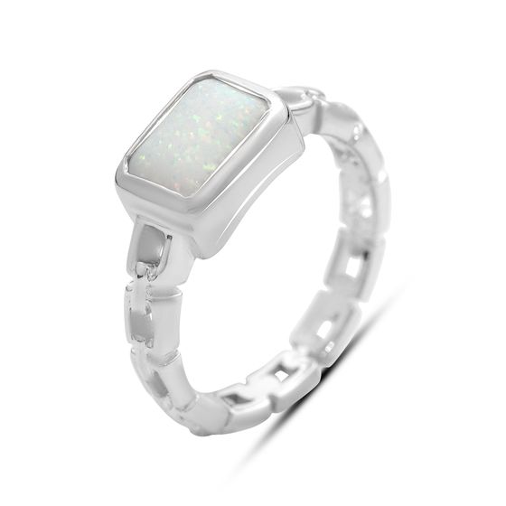 Серебряное кольцо с опалом 0.5ct