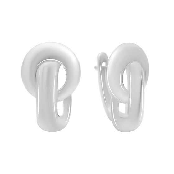 Серебряные серьги без камней