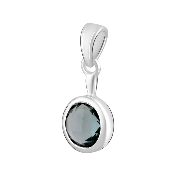 Серебряная подвеска с топазом Лондон Блю 0.642ct