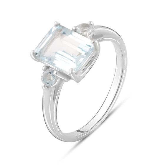 Серебряное кольцо с топазом 3.083ct