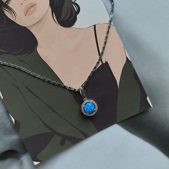 Серебряная подвеска с опалом 1.229ct