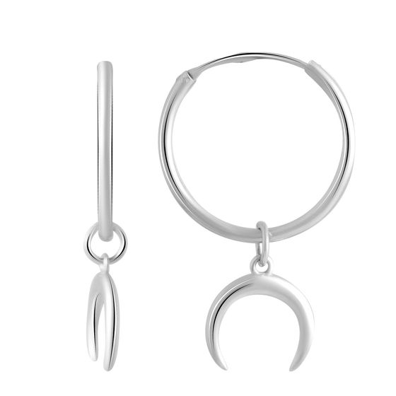 Серебряные серьги без камней