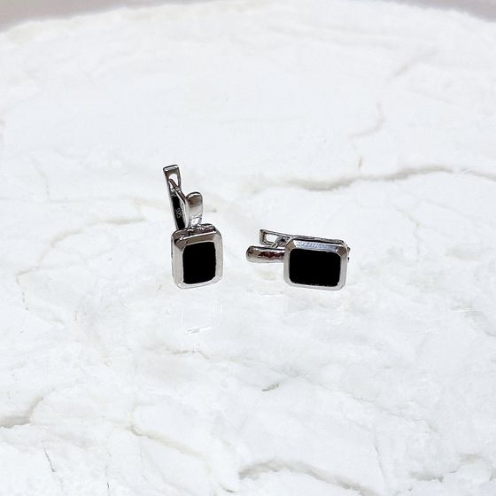 Серебряные серьги с сапфиром 3.49ct