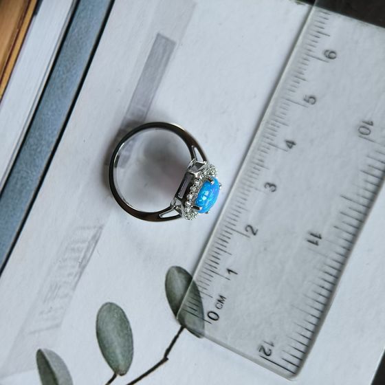 Серебряное кольцо с опалом 0.6ct