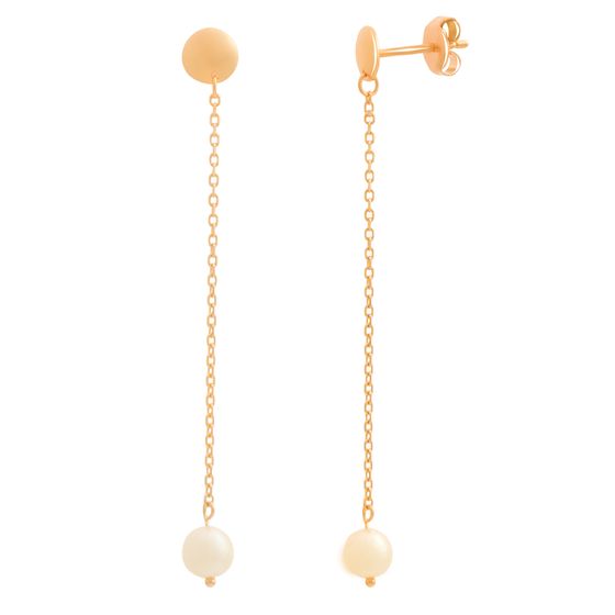 Золотые серьги с жемчугом