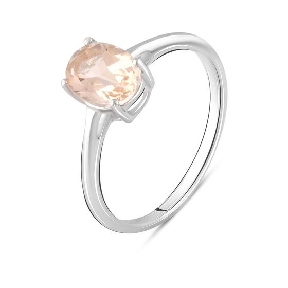 Серебряное кольцо с морганитом nano 1.025ct