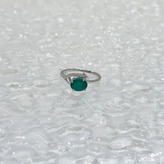 Серебряное кольцо с агатом 1.367ct
