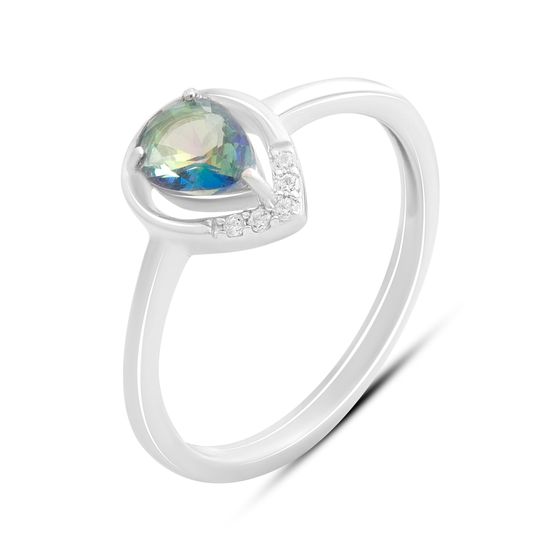 Серебряное кольцо с мистик топазом 0.555ct