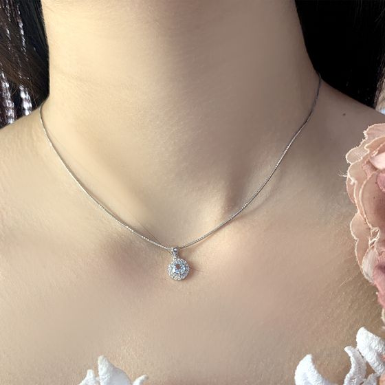 Серебряная подвеска с топазом 0.847ct
