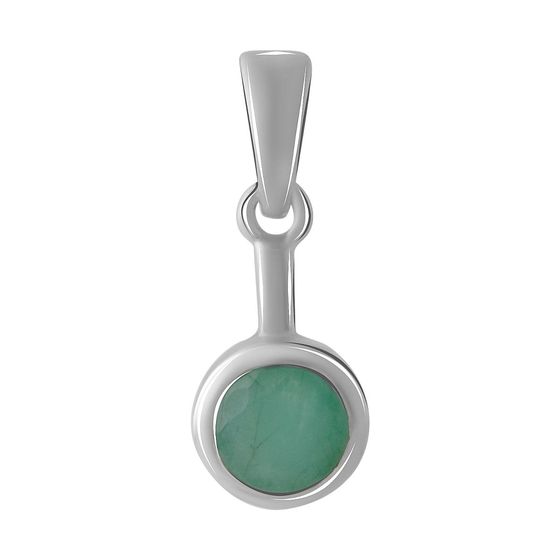 Серебряная подвеска с изумрудом 0.817ct