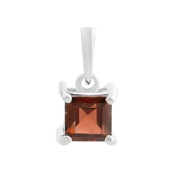 Серебряная подвеска с гранатом 0.85ct