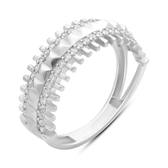 Серебряное кольцо с фианитами