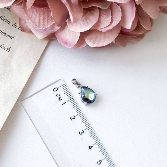 Серебряная подвеска с мистик топазом 2.517ct