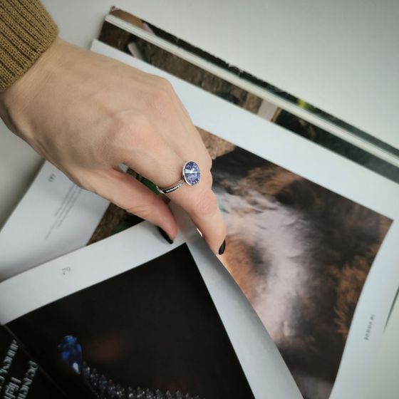 Серебряное кольцо с фианитами