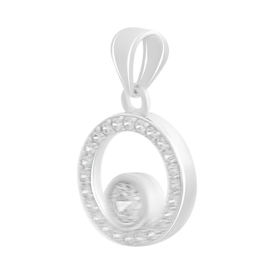 Серебряная подвеска с фианитами