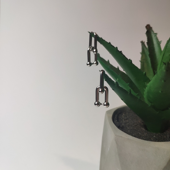 Серебряные серьги без камней