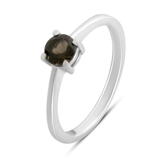 Серебряное кольцо с раухтопазом (дымчатым кварцем) 0.43ct