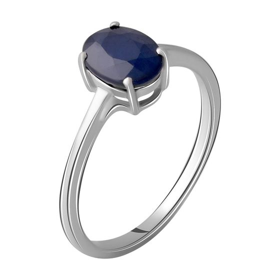 Серебряное кольцо с сапфиром 1.6ct