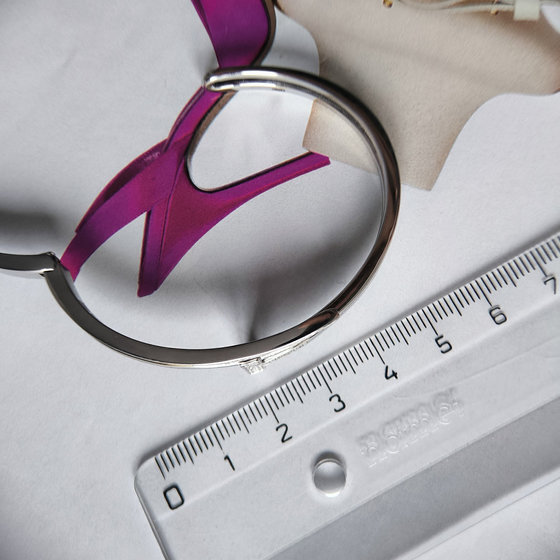 Серебряный браслет с фианитами