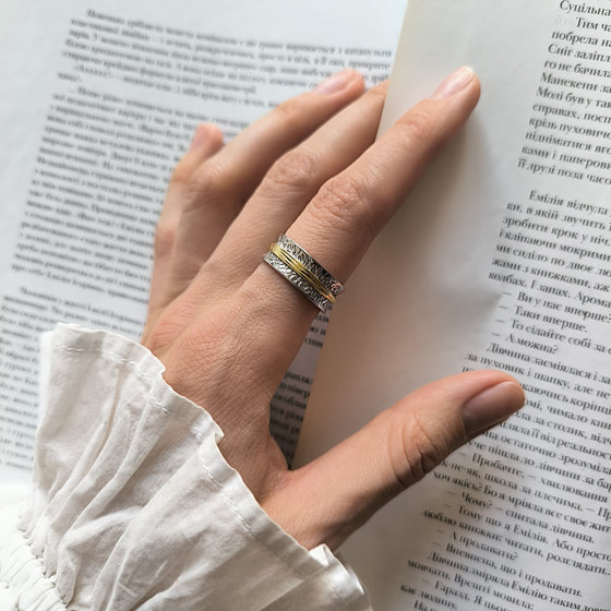 Серебряное кольцо без камней