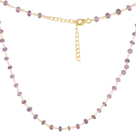 Серебряное колье с аметистом 10.05ct