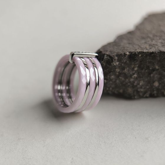 Серебряное кольцо с керамикой