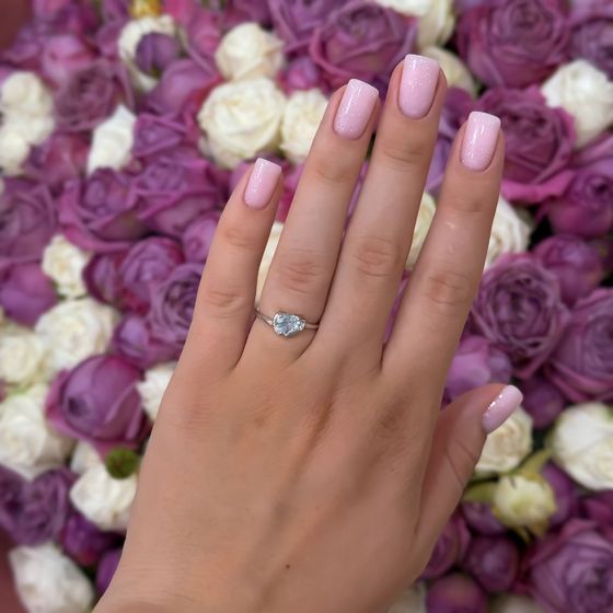 Серебряное кольцо с топазом 0.918ct