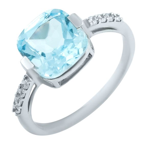 Серебряное кольцо с топазом