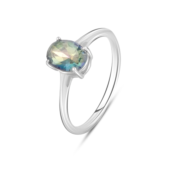Серебряное кольцо с мистик топазом 0.875ct