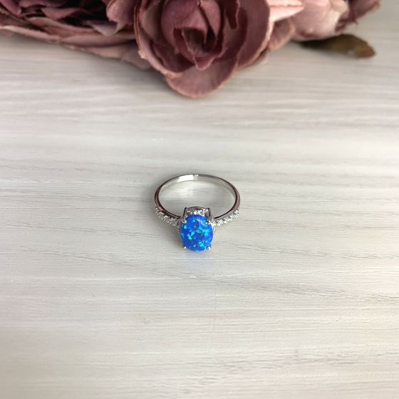 Серебряное кольцо с опалом 1.128ct
