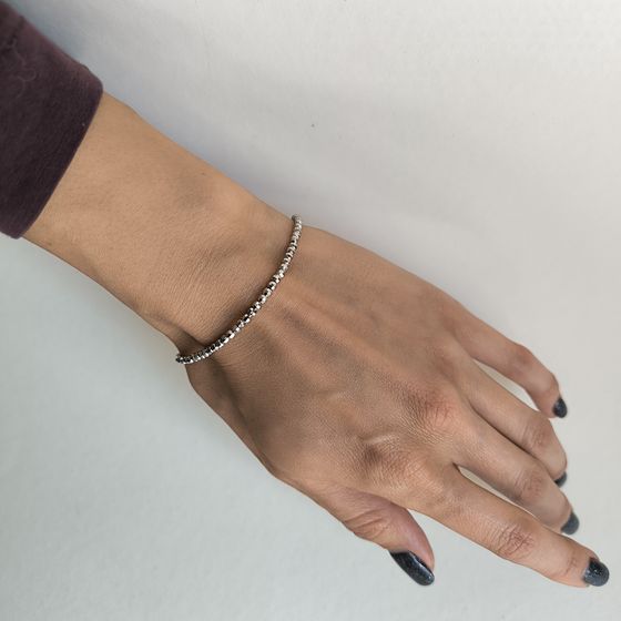 Серебряный браслет без камней