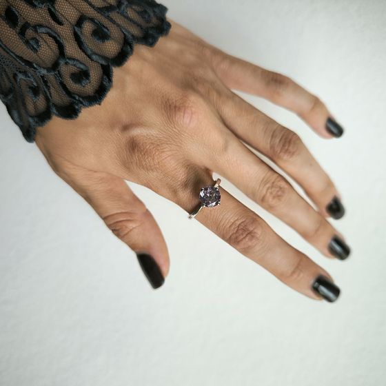 Серебряное кольцо с аметистом 1.575ct