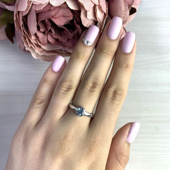 Серебряное кольцо с топазом 1.017ct