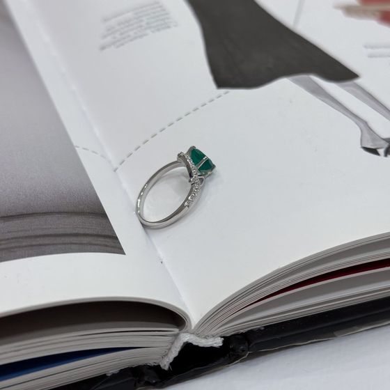 Серебряное кольцо с агатом 1.367ct