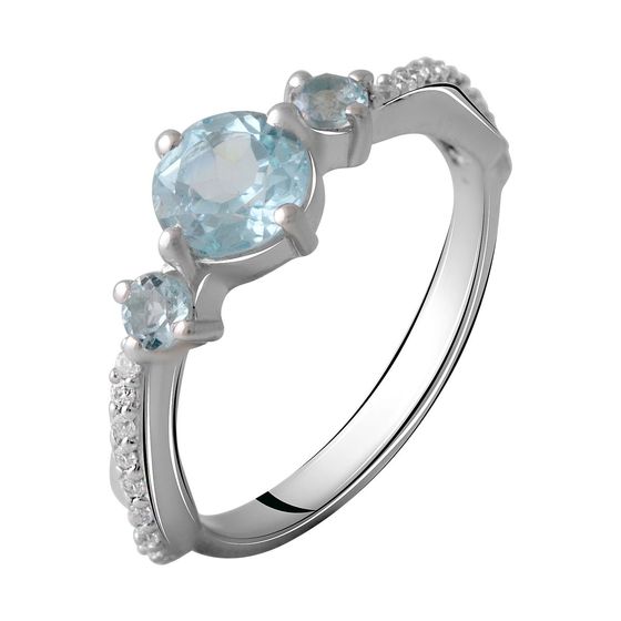 Серебряное кольцо с топазом 1.37ct