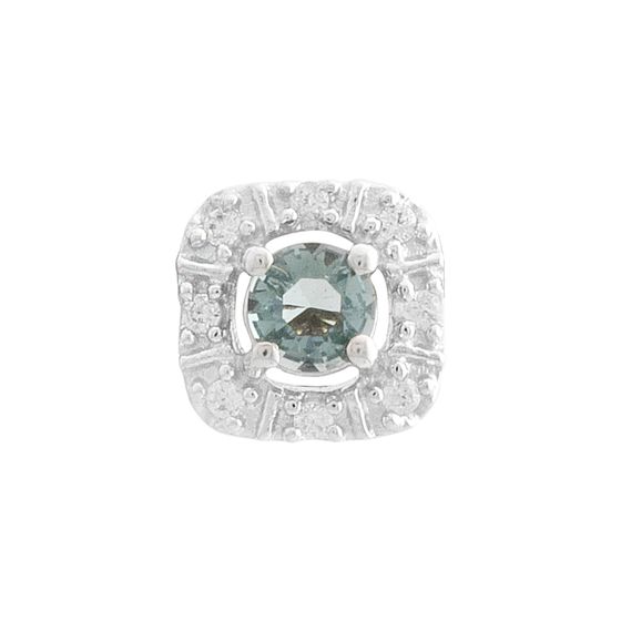 Серебряная подвеска с топазом Лондон Блю 0.315ct