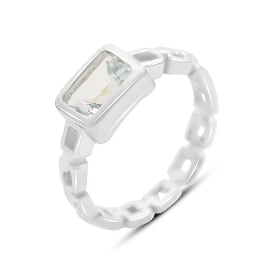 Серебряное кольцо с топазом 1.7ct